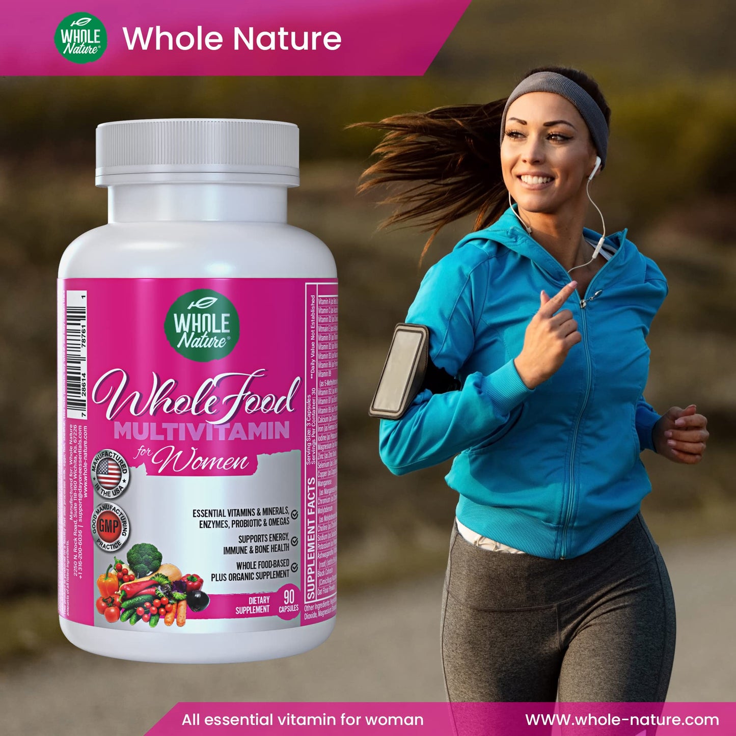 WHOLE NATURE multivitamínico salud de mujeres