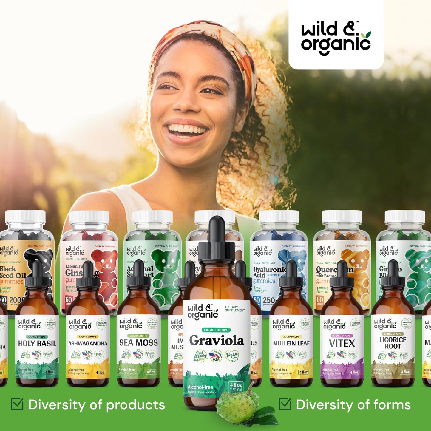 Wild & Organic, variedad de productos y formas