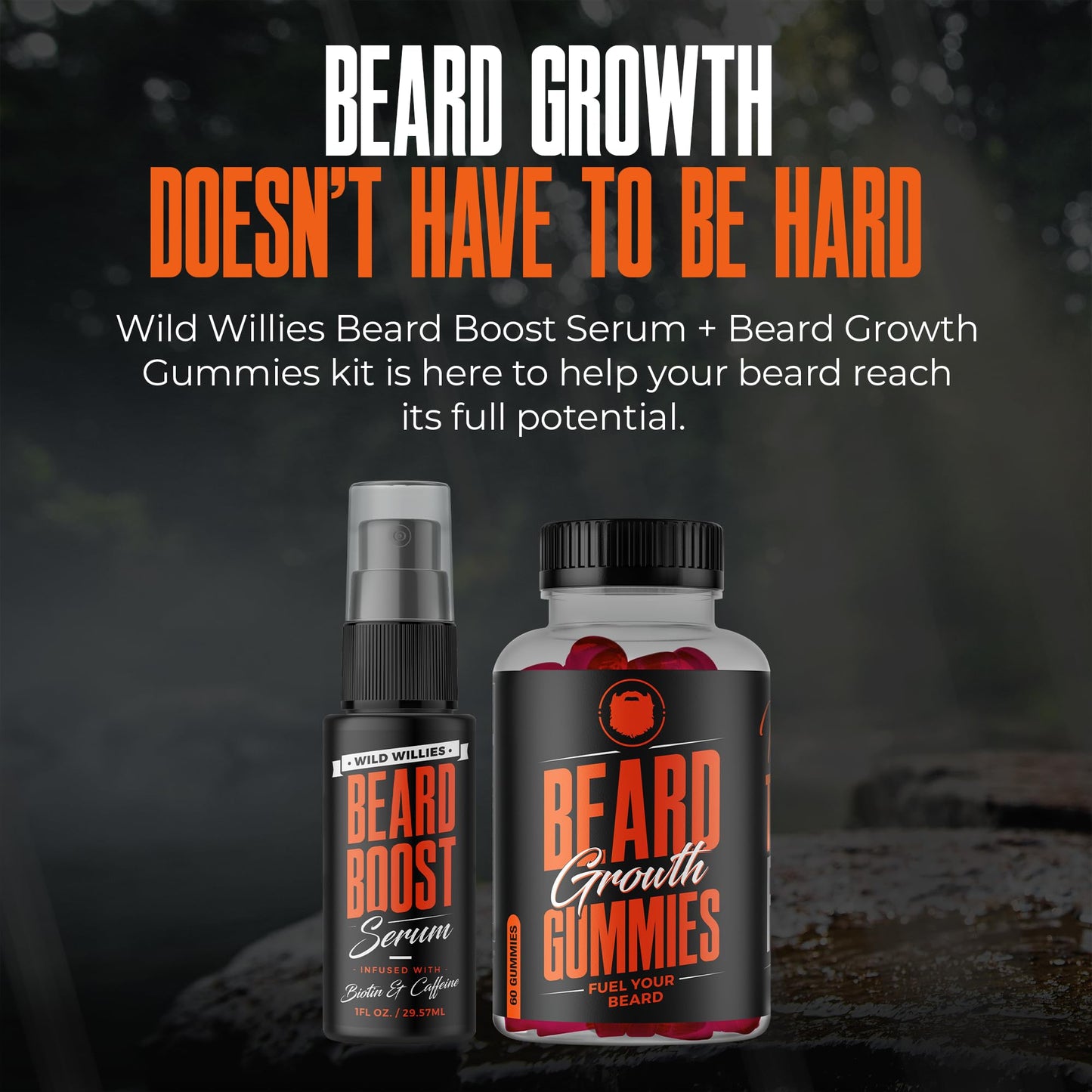 Suplementos para crecimiento de barba Wild Willies