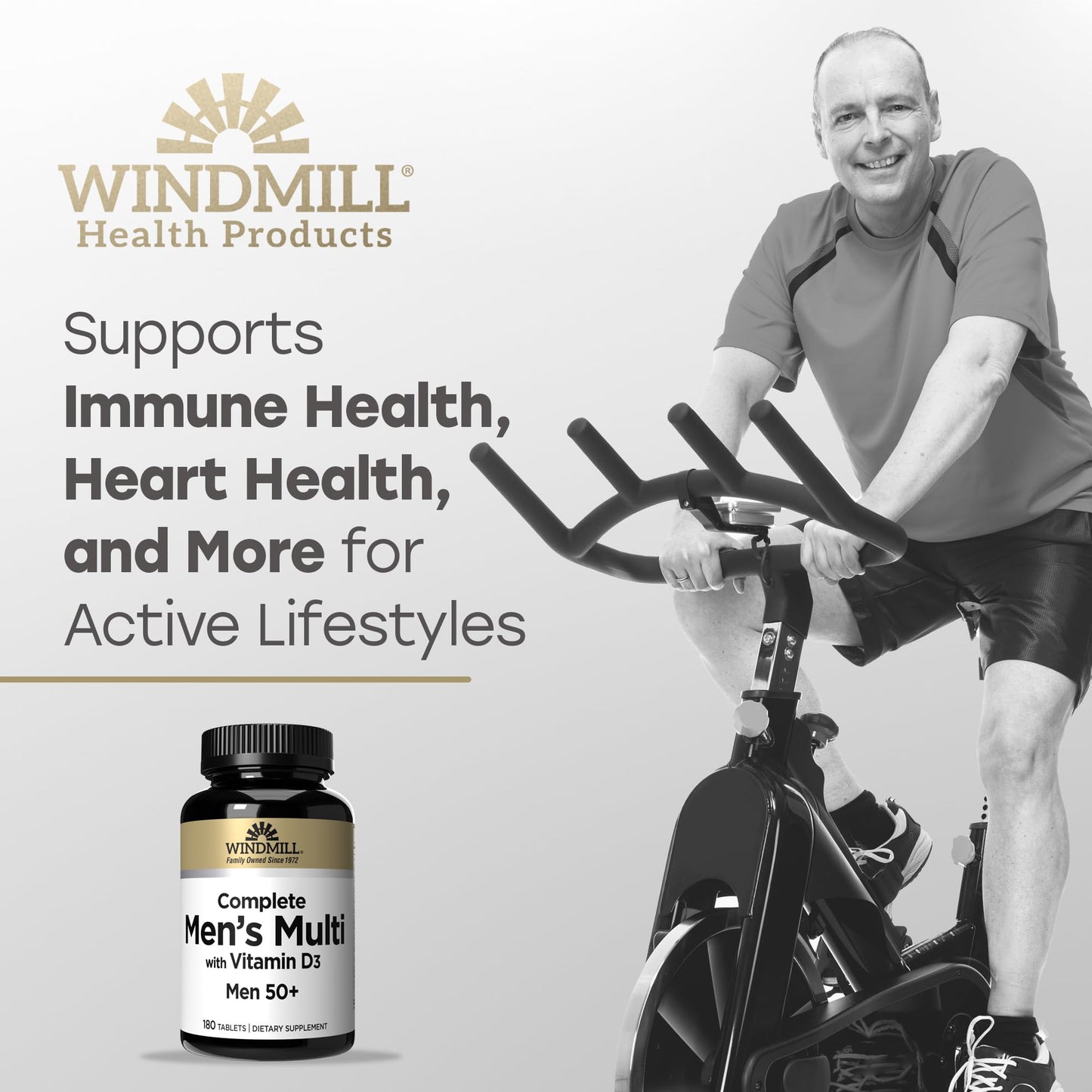 Multivitaminas Windmill apoyan la salud inmunológica y cardíaca.