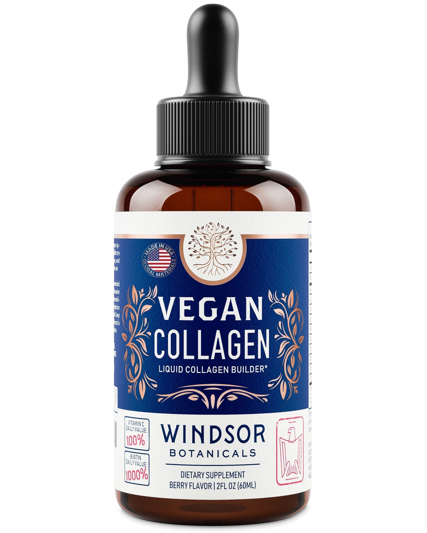 Windsor Botanicals mejora piel cabello uñas con biotina y colágeno