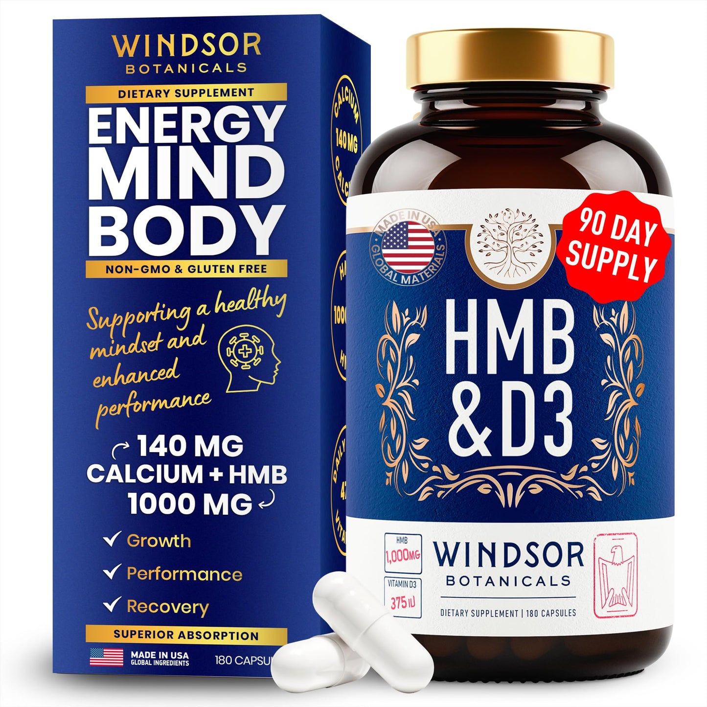 WINDSOR BOTANICALS paquete suplementos fertilidad masculina