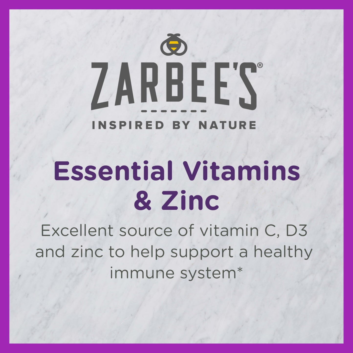 Zarbee's vitaminas C D y zinc sabor tropical