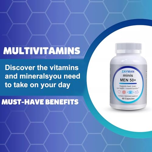 ZAYMAN suplemento multivitaminas para hombres mayores de 50 años