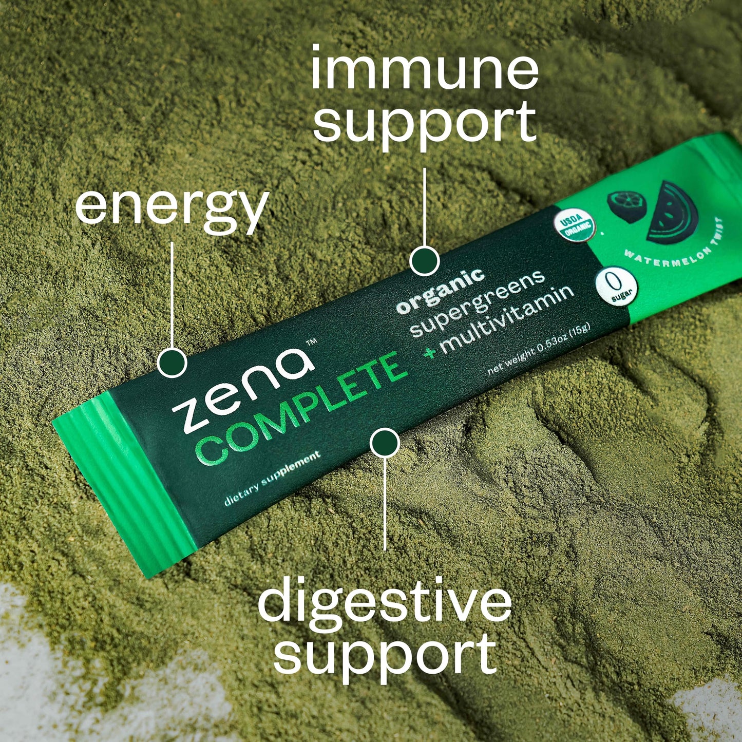 Zena Complete información nutricional.