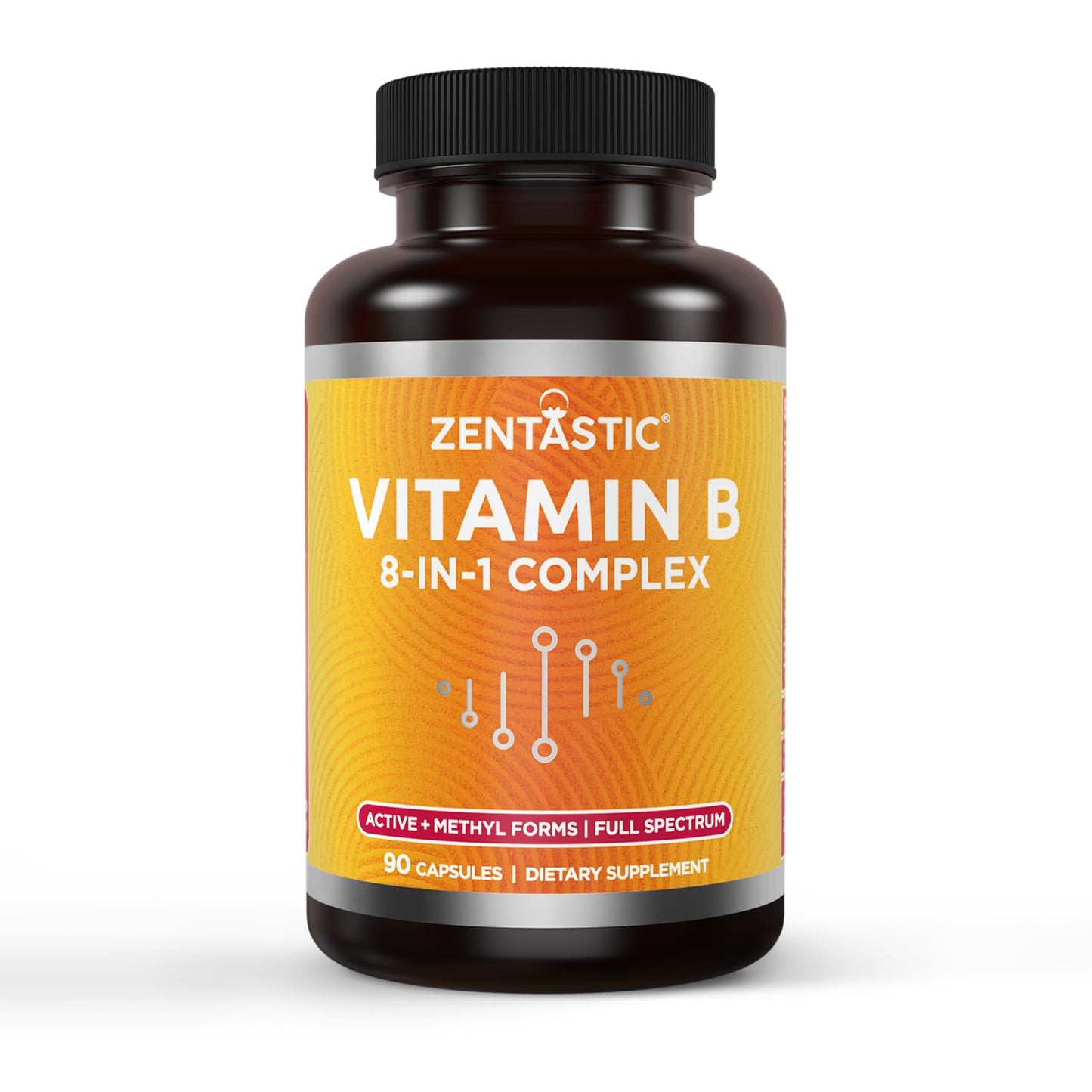 Zentastic vitamina B complejo 90 cápsulas veganas alta potencia