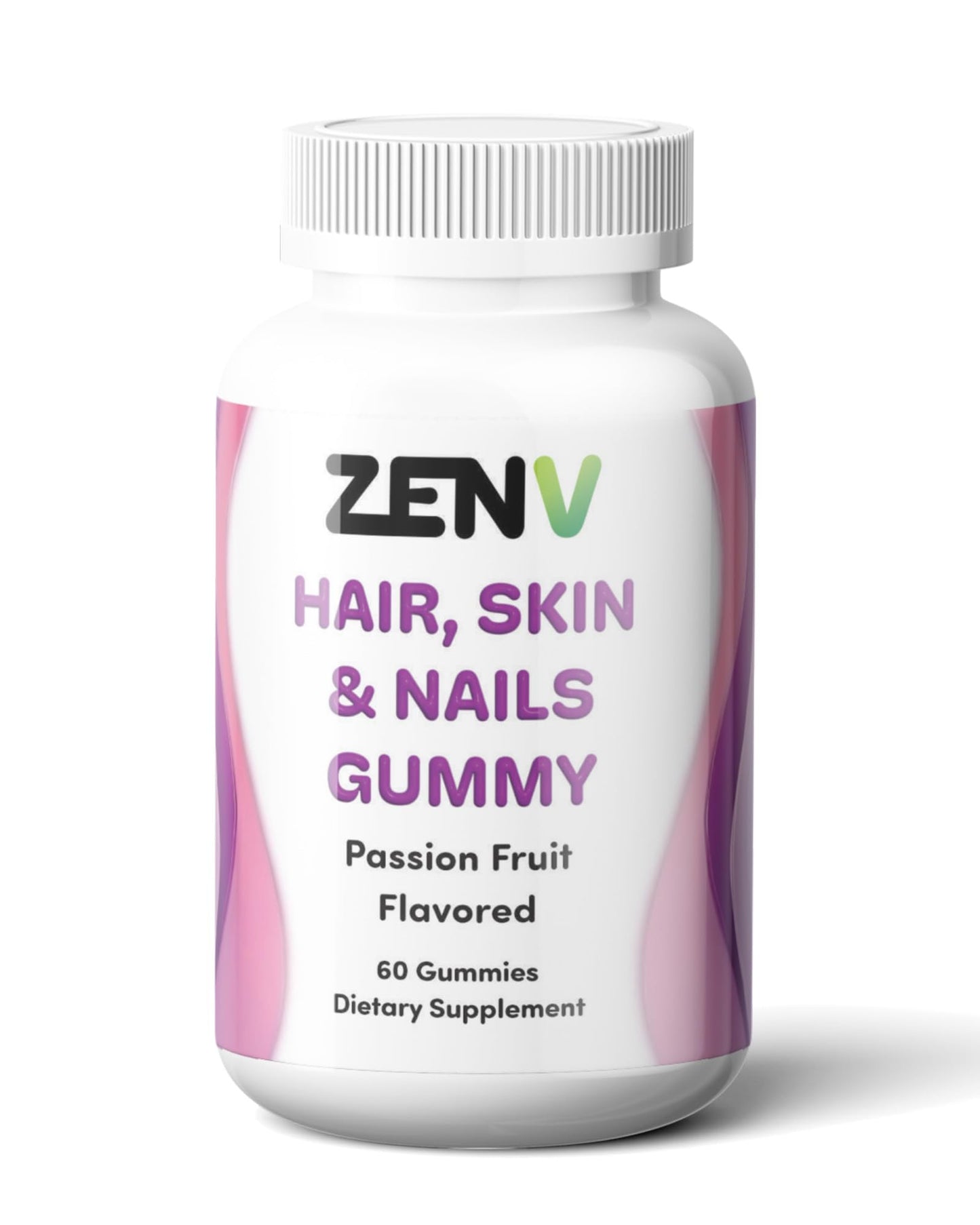 Frasco ZENV gomitas de maracuyá para belleza y cuidado
