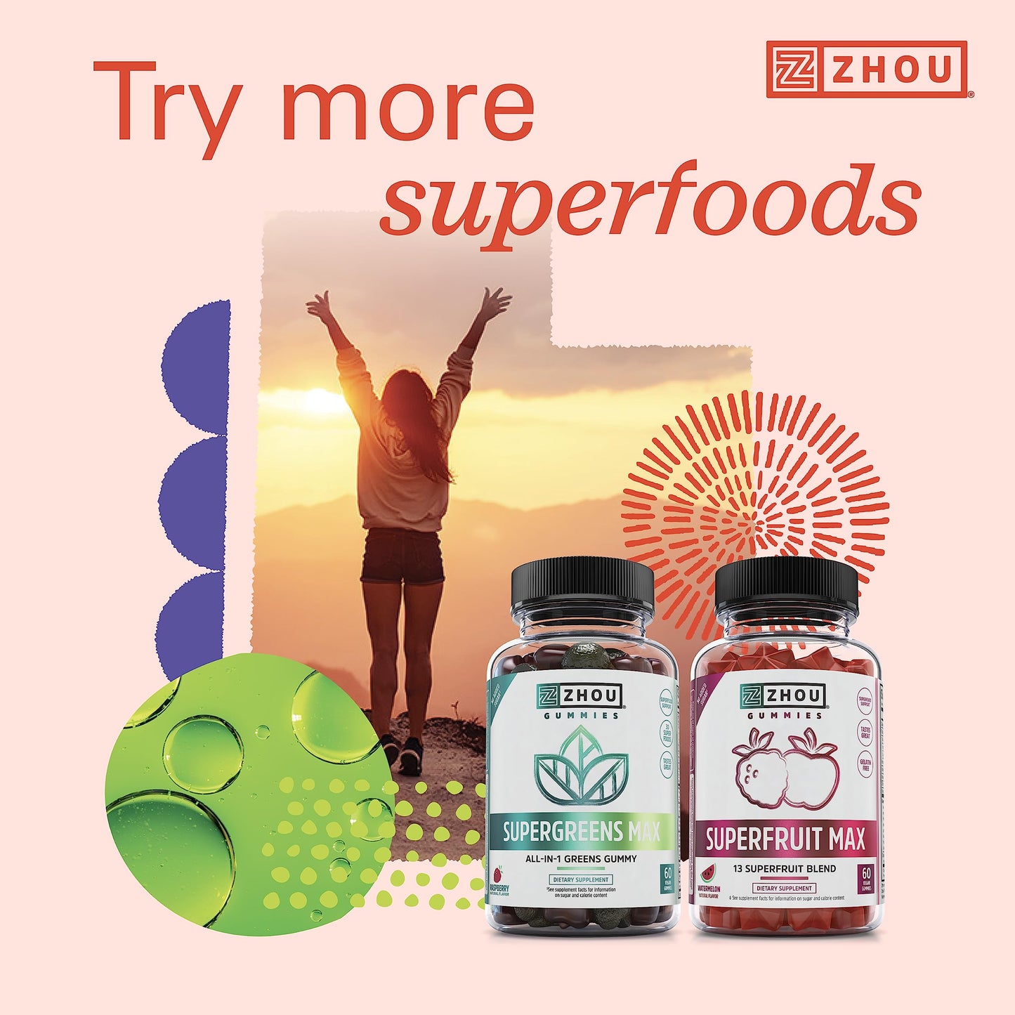 Zhou Nutrition Reds polvo orgánico caja lateral
