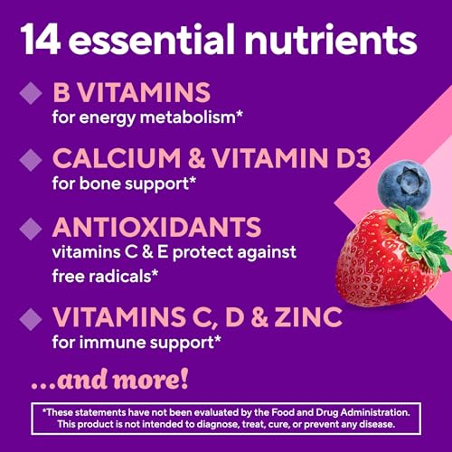 14 nutrientes esenciales Vitafusion gomitas mujer