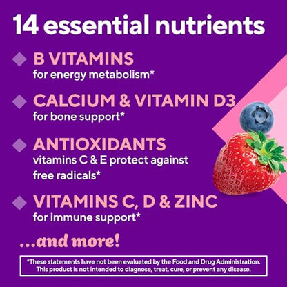 14 nutrientes esenciales Vitafusion gomitas mujer