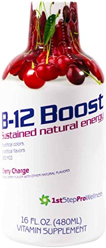 1st Step B12 líquido Cherry Charge 16 onzas suplemento