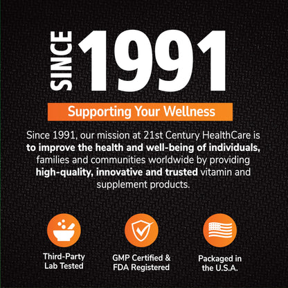 Etiqueta nutrimental multivitamínico mujer 21st Century