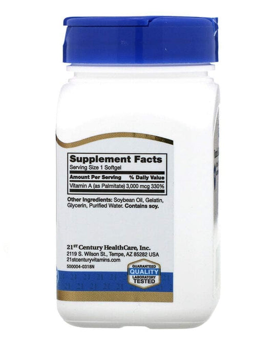 21st Century vitamina A 10,000iu pureza y calidad
