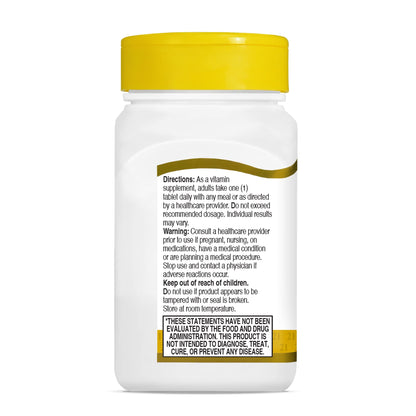 21st Century vitamina B12 tabletas salud tejidos