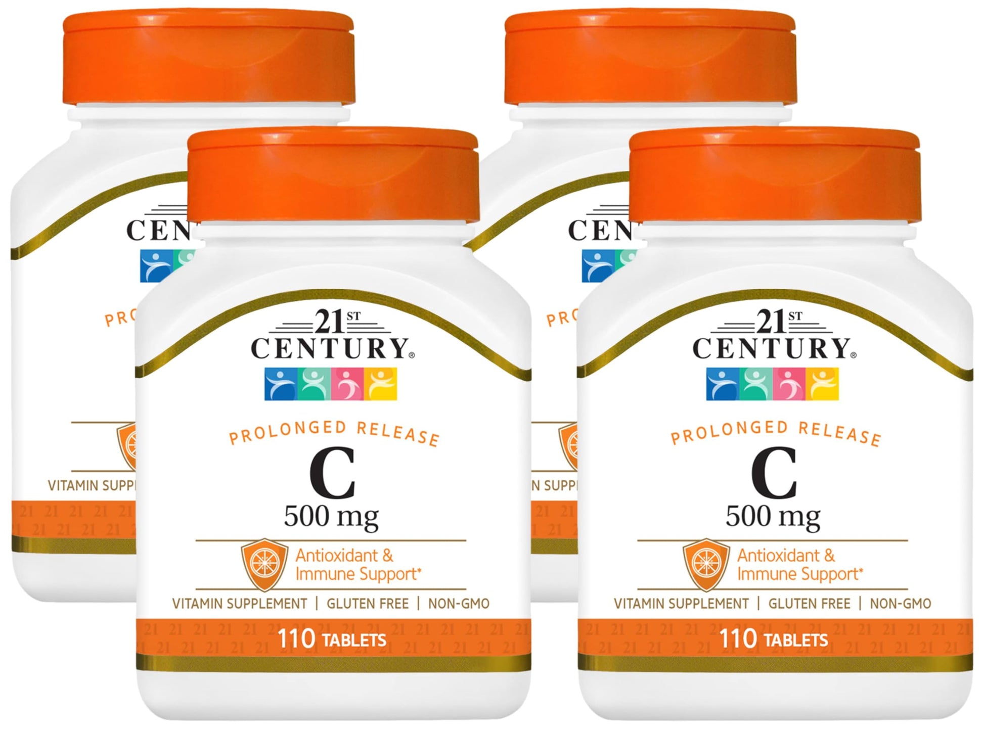 21st Century vitamina c 500mg liberación prolongada paquete 4
