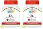 21st Century Vitamina D3 10,000 IU cápsulas blandas paquete doble