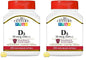 21st Century vitamina d3 2000 ui cápsulas blandas 250 unidades paquete doble