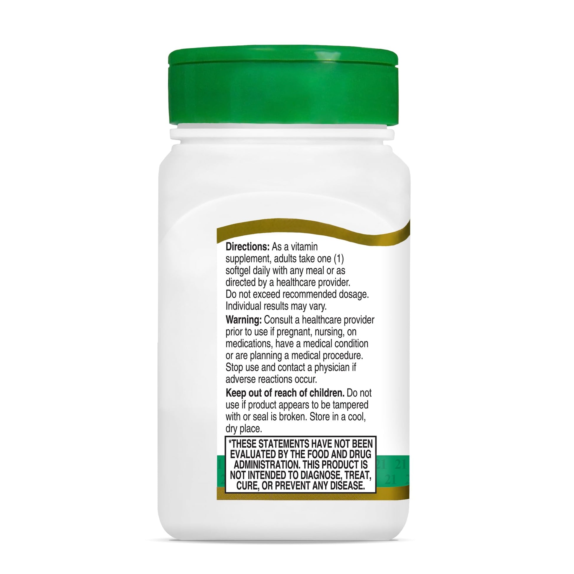 21st Century Vitamina E sin aditivos artificiales