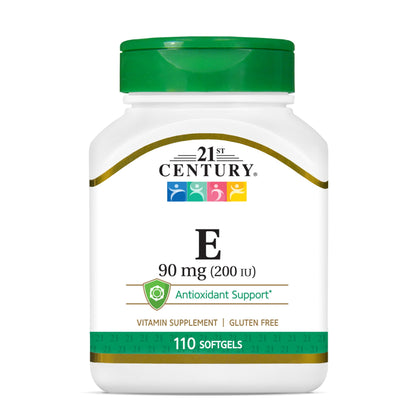 21st Century Vitaminas E 200 I.U. blister y caja