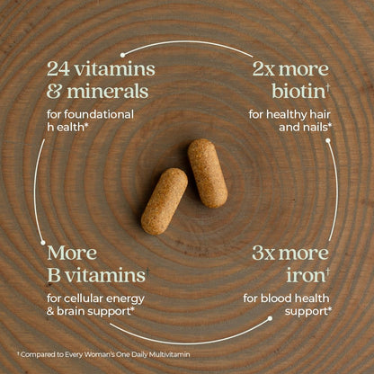 24 vitaminas, minerales y nutrientes en New Chapter.