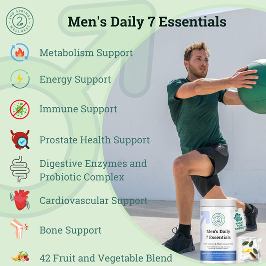 2nd Springs 7 esenciales - multivitamínico para hombres