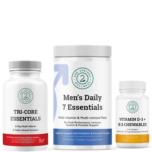 2nd Springs Men's Daily 7 Essentials multivitamínico para hombres