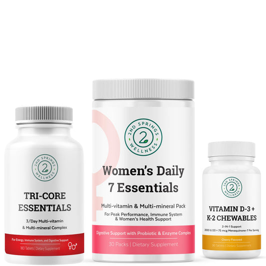 2nd Springs Women's Daily 7 Essentials multivitamínico para mujeres