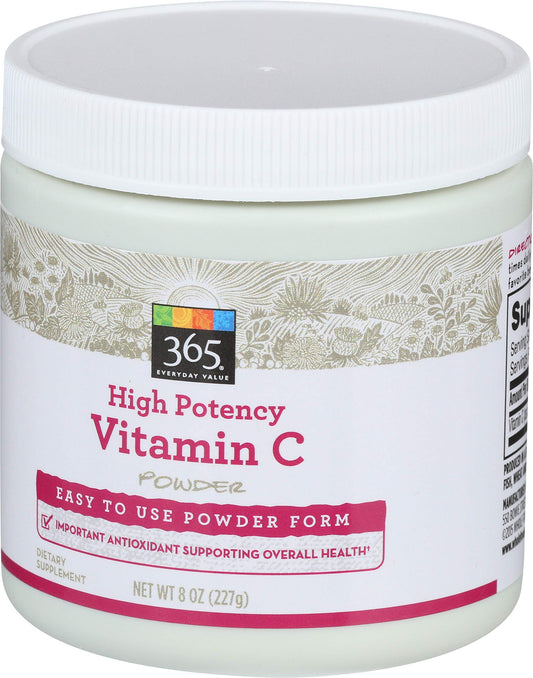 Paquete de 365 Everyday Value vitamina c polvo 8 oz