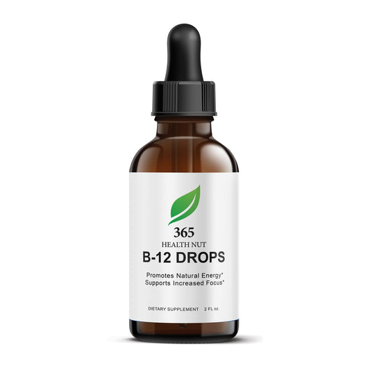 365 Health Nut gotas de B-12 para energía y sistema nervioso