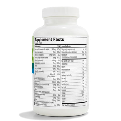 Etiqueta con ingredientes multivitamínico 365 Whole Foods