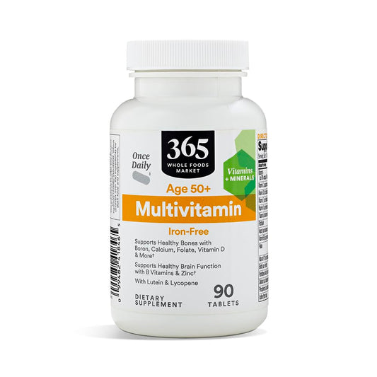 Botella de multivitamínico 365 para mayores de 50 años