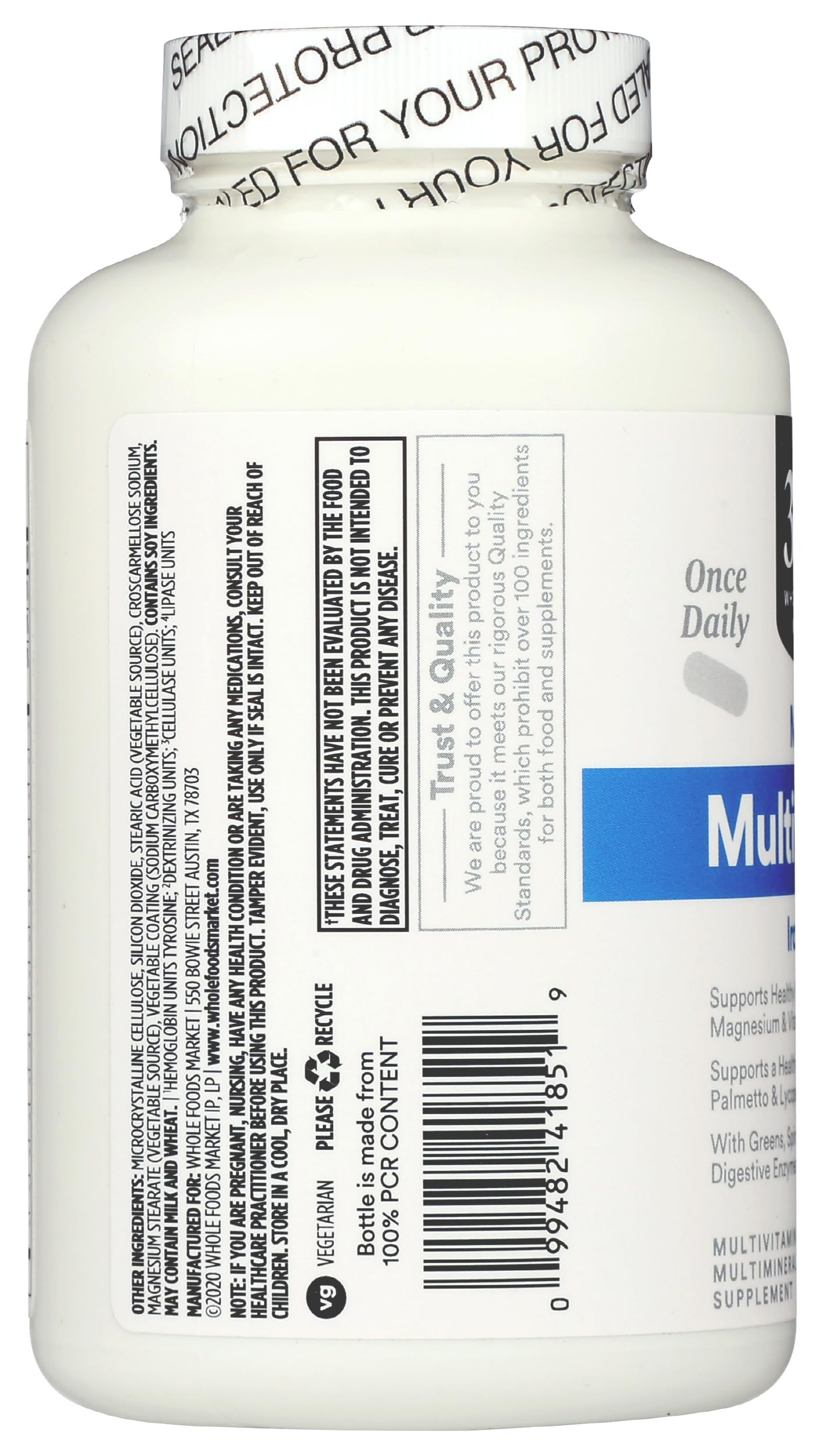 Prohibición de conservantes en multivitamínico 365