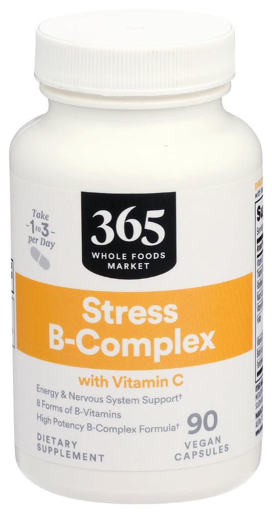 365 Whole Foods complejo B estrés 90 cápsulas veganas