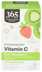 365 Whole Foods Market polvo vitamina c kiwi fresa envase