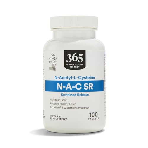 365 Whole Foods Market N Acetyl L Cystine 600 mg botella