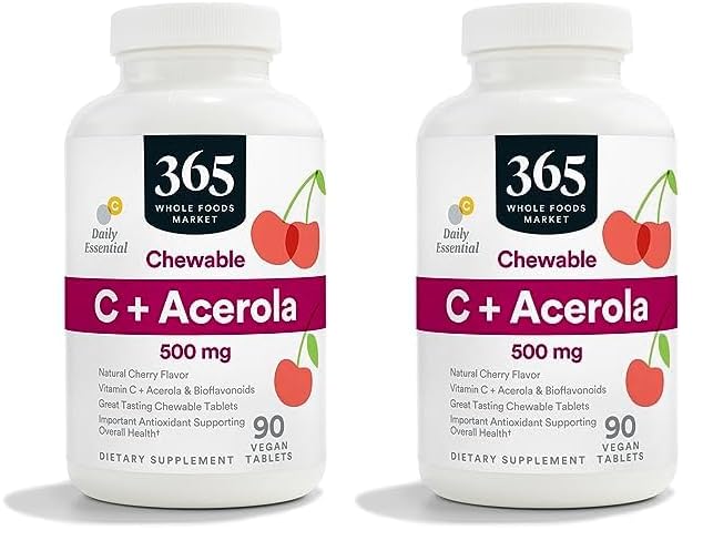 365 Whole Foods Market vitamina c plus acerola 90 tabletas