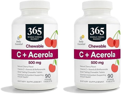 365 Whole Foods Market vitamina c plus acerola 90 tabletas