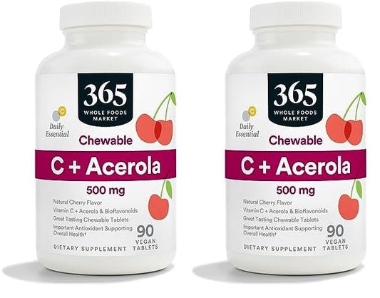 365 Whole Foods Market vitamina c plus acerola 90 tabletas