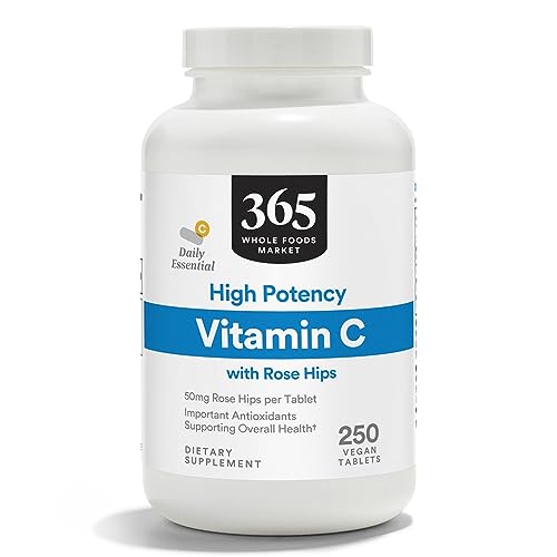365 Whole Foods vitamina c escaramujo 250 tabletas