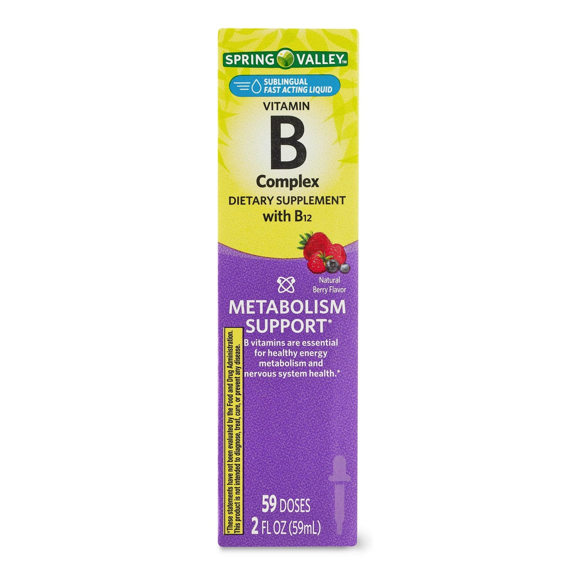 4 Top Care suplemento complejo vitaminas b con b12 sabor baya botella