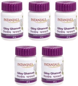 5 paquetes de Giloy Ghan Vati Patanjali