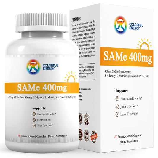 7c Sam e 400mg suplemento cápsulas envase frontal