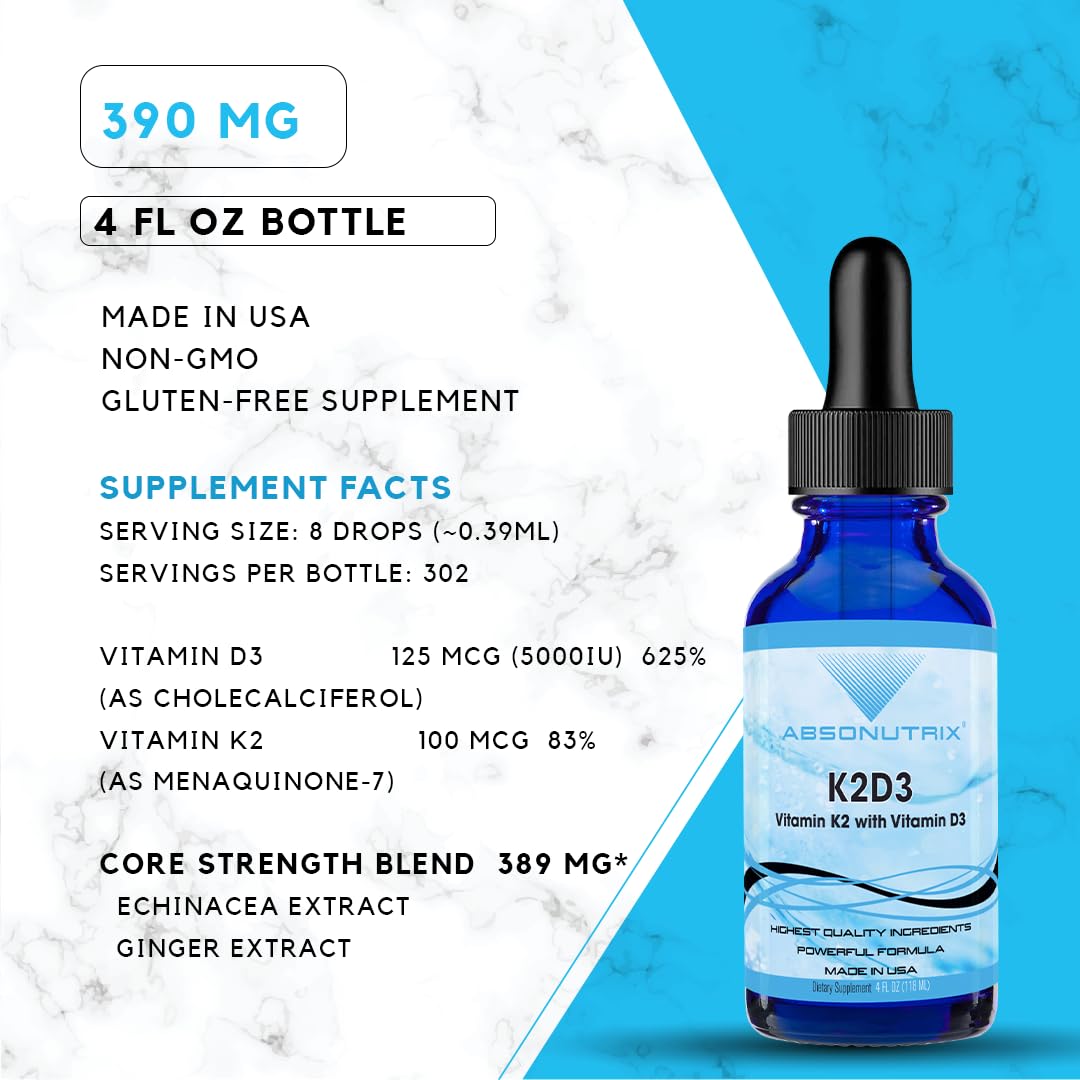 Etiqueta suplemento Absonutrix K2D3 390 mg 302 dosis