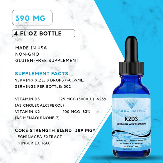 Etiqueta suplemento Absonutrix K2D3 390 mg 302 dosis