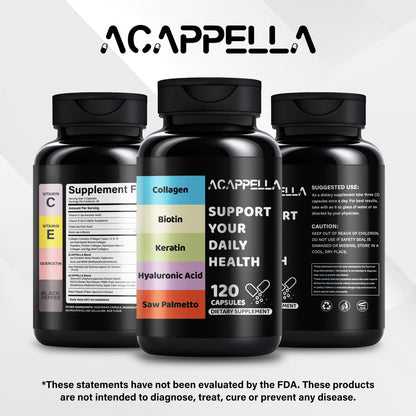 ACAPPELLA cápsulas nutritivas con biotina y keratina para cabello