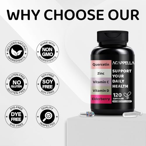Envase CAAPPELLA con vitaminas D y C zinc quercetina