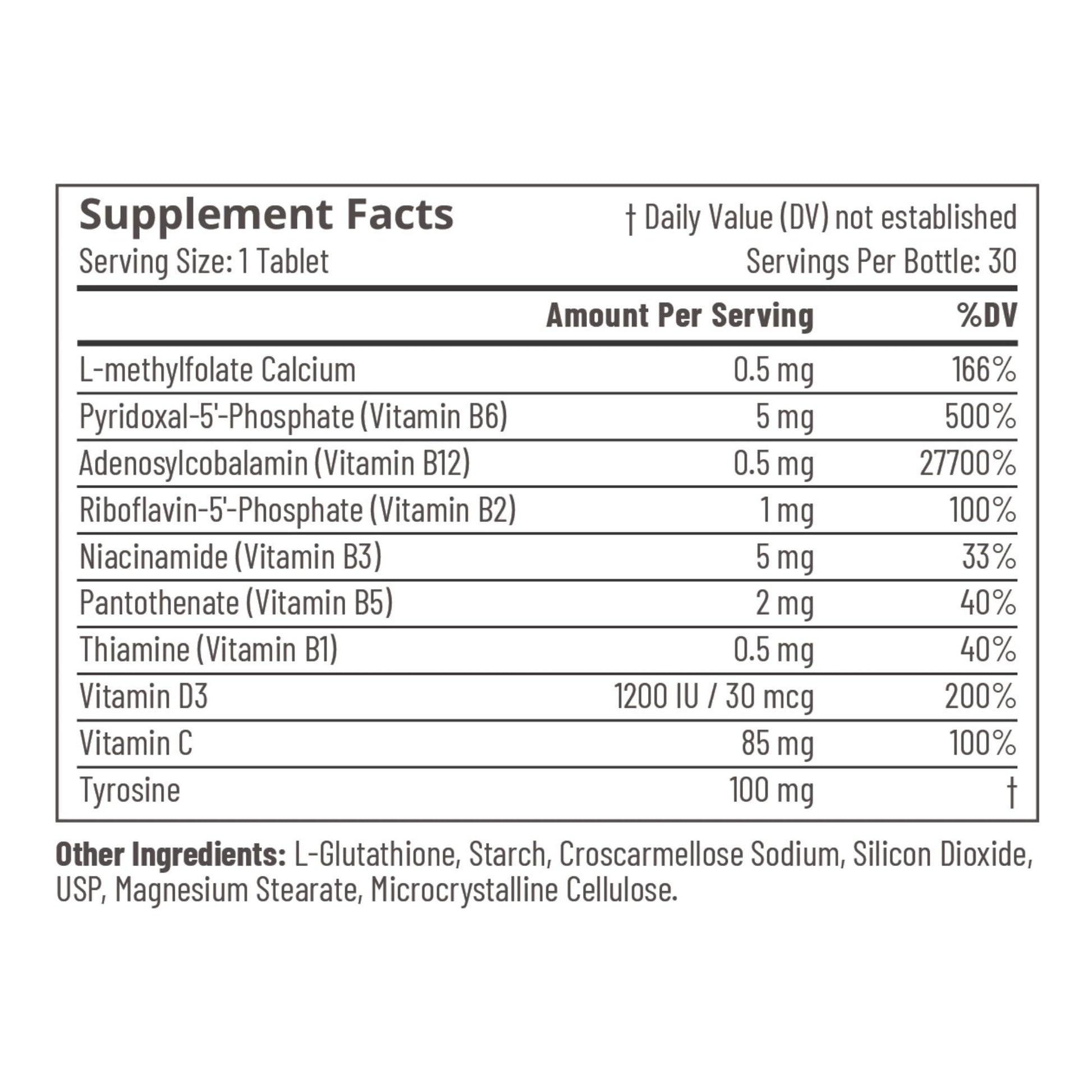 Accentrate complejo vitamina b para producción dopamina y enfoque