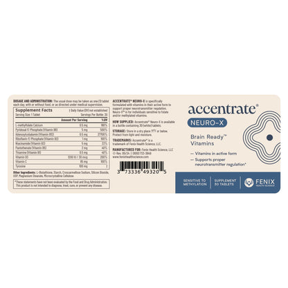 Accentrate Neuro X fabricado en EE.UU con cGMP alta calidad
