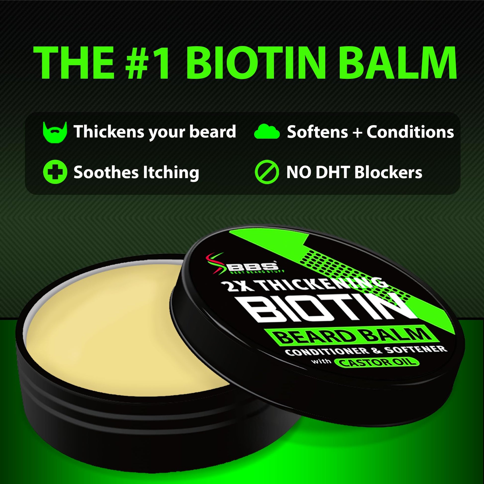 Aceite para crecimiento máximo de barba con vitaminas