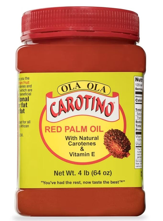 Aceite de palma roja Ola Ola Carotino 64oz frasco